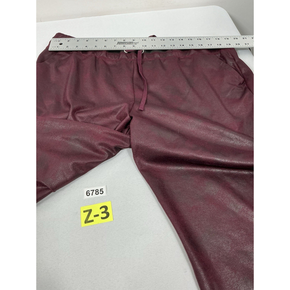 Womans Excellent Condition NY & C Pullon Casual Jogger Athletic Pants XL Maroon - Picture 6 of 9